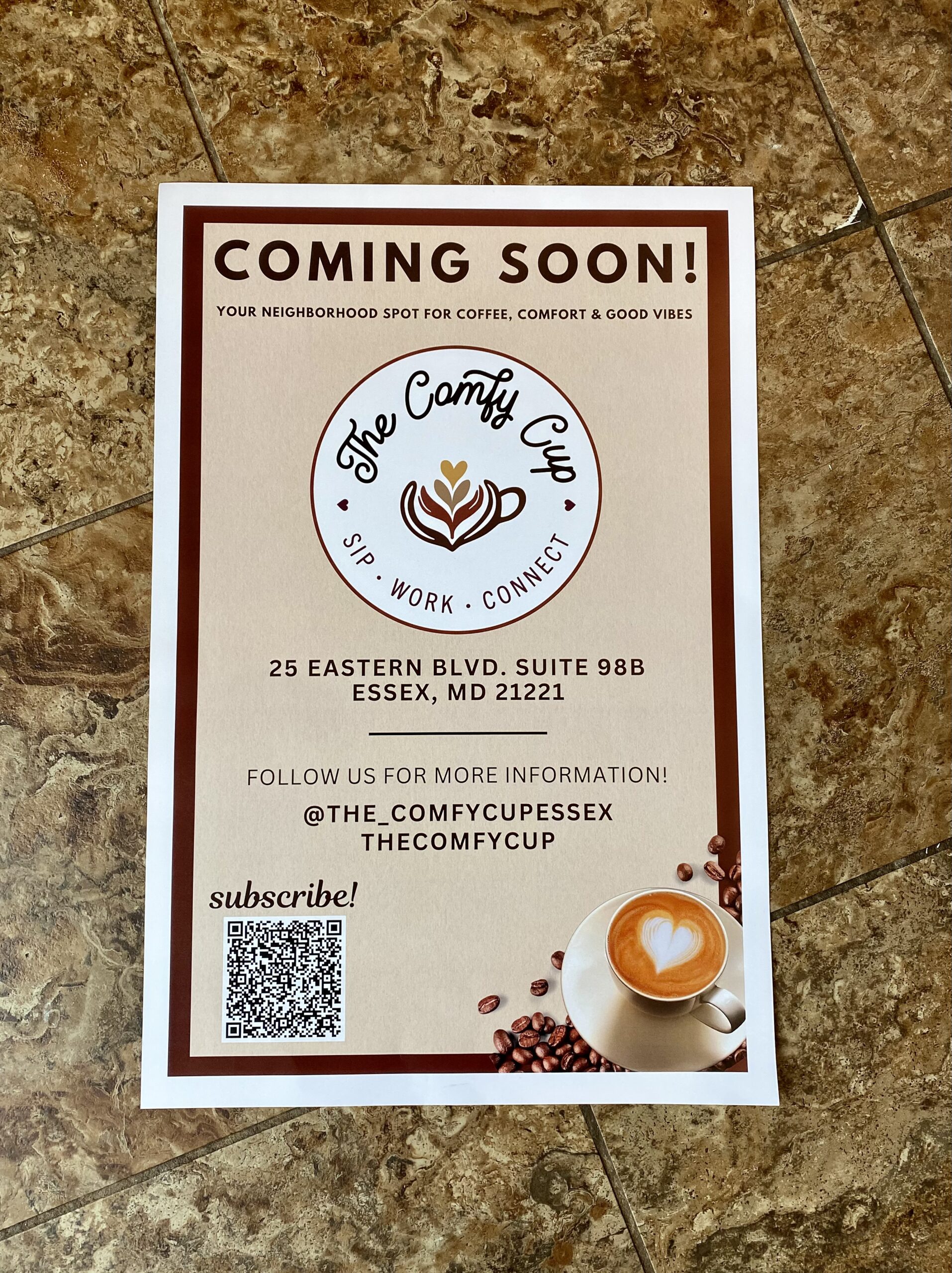 The Comfy Cup Poster
